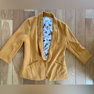 Skies Are Blue Mustard Blazer